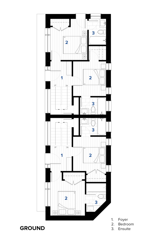 Ground Floor Plan - Sustainable Residential Renovation Toronto