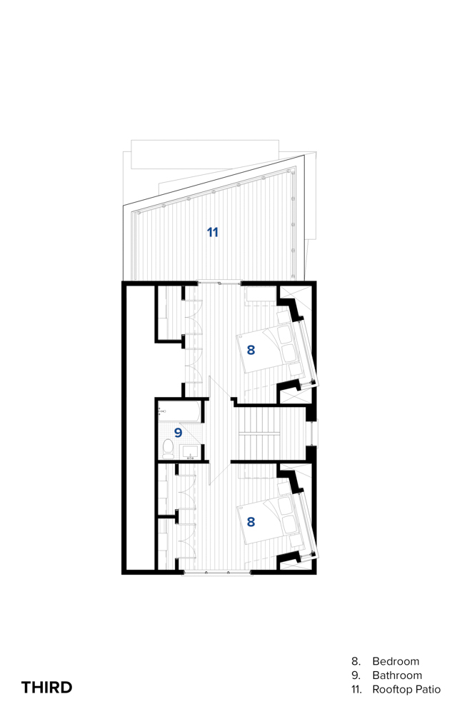Third Floor Plan - Sustainable Residential Addition Toronto