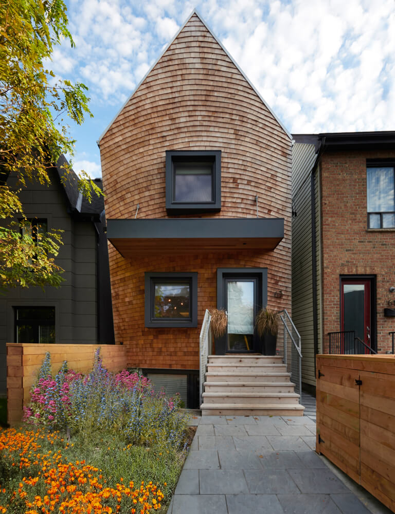 Front View - Sustainable Residential New Build Toronto