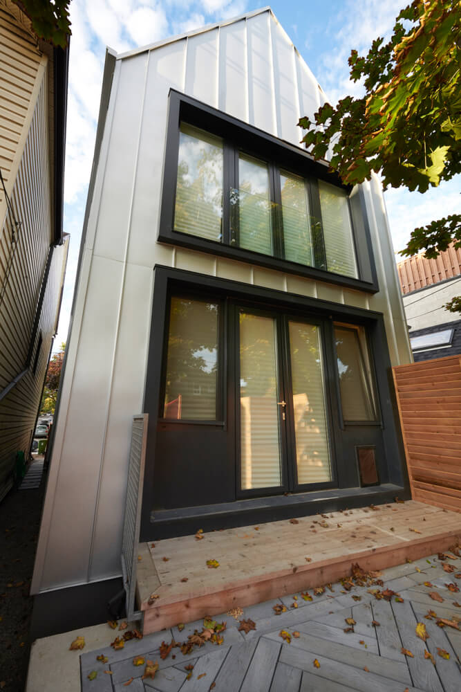 Rear View - Sustainable Residential New Build Toronto